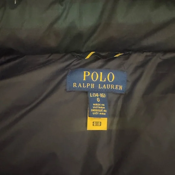 Polo by Ralph Lauren Green and Navy Jacket Age 14/16 - Picture 5 of 10